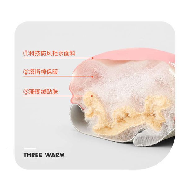 

autumn and winter sports ski gloves outdoor waterproof windproof thickened plush warm electric bicycle riding gloves lady, Blue;gray