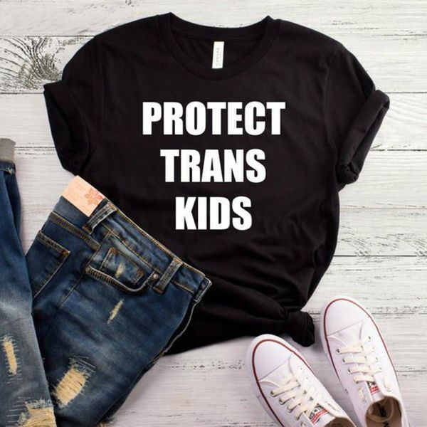 

protect trans kids women tshirt cotton casual funny t shirt lady yong girl tee higher quality drop ship s-475, White