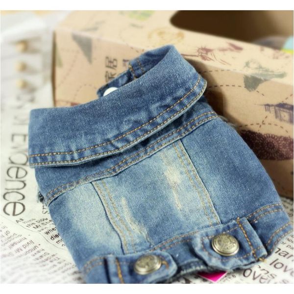 

cool cowboy pet dog cat denim vest dog clothes summer chihuahua yorkie poodle tedd jlldax sport777