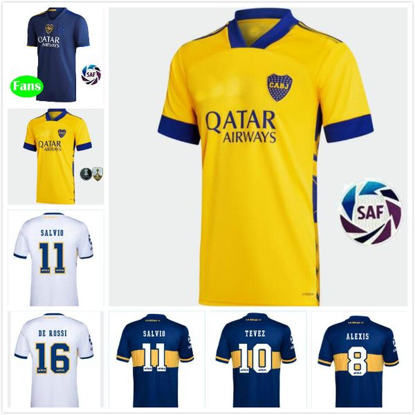 

2020 2021 boca juniors soccer jersey home away 20 21 boca juniors tevez maradona moura abila reynoso de rossi jrs sports football shirt, Black;yellow