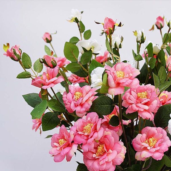 

decorative flowers & wreaths 1 bundle autumn decoration silk peony stamens year christmas home vases wedding diy scrapbook artificial flower