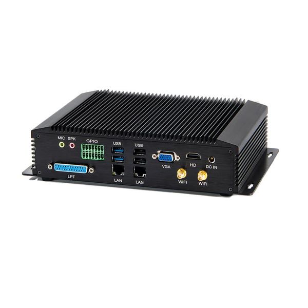 

industrial fanless mini pc intel 8550u,windows 10 pro/linux ubuntu ipc mini pc 2*intel lan 6*com 8*usb gpio lpt hdmi vga wifi