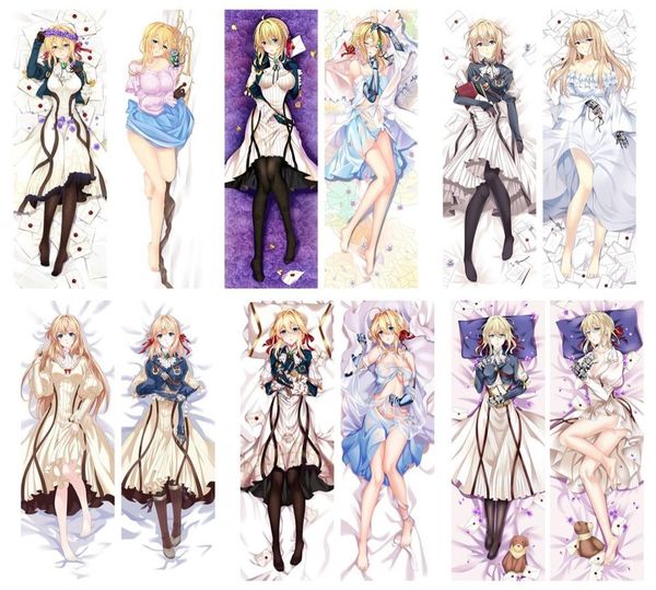 

dakimakura body violet evergarden silk pillowcase pillow case cover anime manga