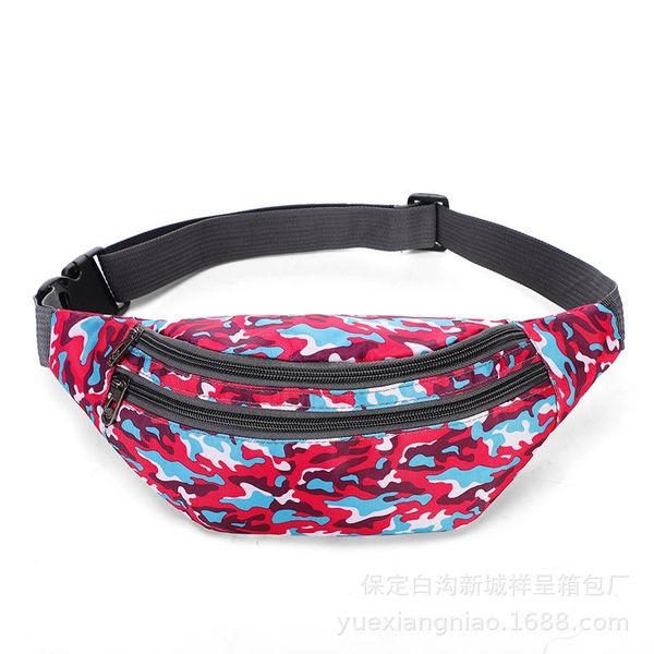 

2021 women waist fanny pack chest bag nylon wear-resistant outdoor running hip bum sports phone fanny bag