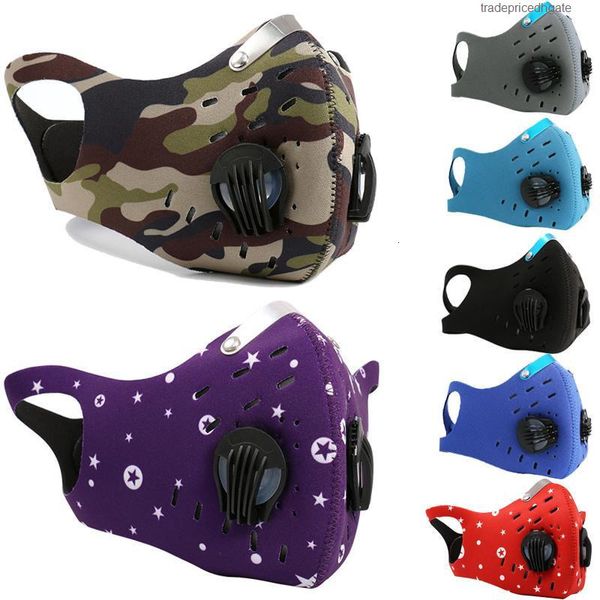 

outdoor m neoprene sports protective cycling masks face daily training pm2.5 95% with ear loop activated carbo