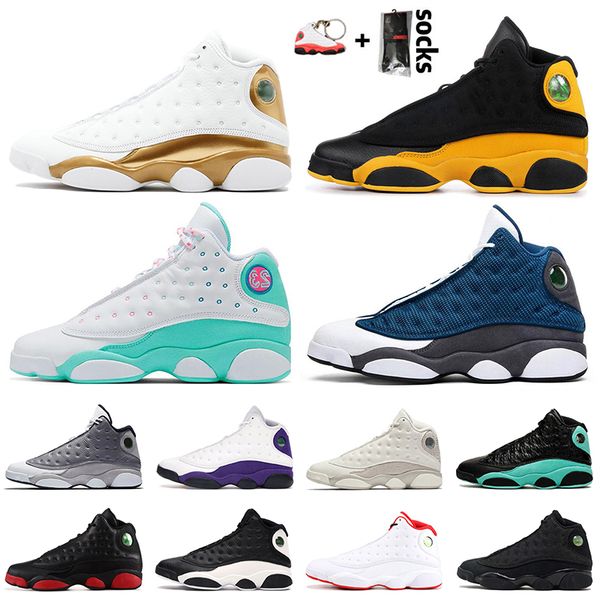 

designer basketball shoes 13 jumpman 13s satinjordanretro flint black cat melo class off wolf grey mens womens sport sneakers, White;red
