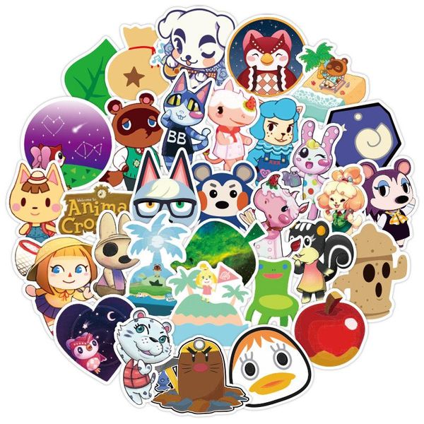 

100 pcs forest animals graffiti stickers diy kids classic toy bike travel luggage guitar lapwaterproof pvc sticker decals wmtjye