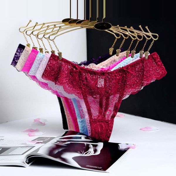 

women lace g string thongs t back hollow underwear panties string intimate tangas thin low-rise underpants bikini, Black;white