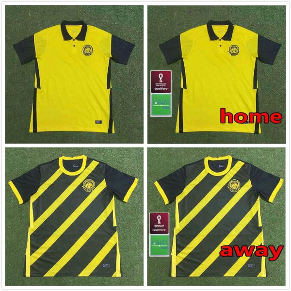 

2020-22 malaysia national team soccer jerseys home away football shirt maillot de futol camesita de foot men kit size s - xxl, Black;yellow