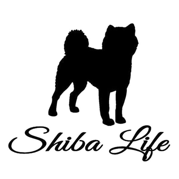 

15.2cm*12.9cm life dog rescue vinyl car sticker decal black/silver c10-00347