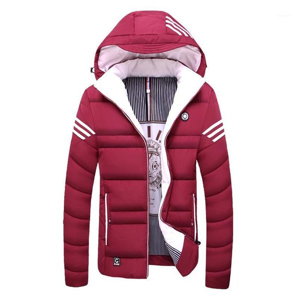 

2018 new winter parkas jacket men casual warm cotton coat mens jackets and coats thicken outwear brand clothing asian size m~4xl1, Black;brown