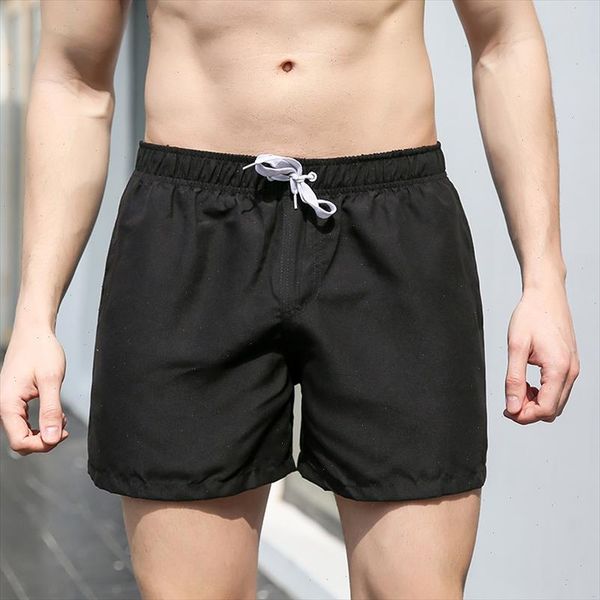 

17 colors new summer shorts man casual mid waist beach shorts men solid color straight drawstring shorts mens short s 2xl, White;black