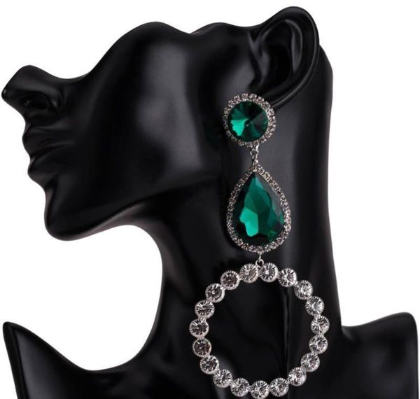 

water drop statement earrings for women rhinestone big earrings 2019 crystal dangle earings fashio bbyiqg bde_home, Silver