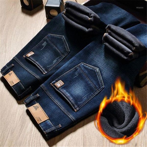 

winter fur warm men jeans homme pants biker spijkerbroek mannen hip hop jean skinny pantacourt vaqueros hombre tight man zipper1, Blue