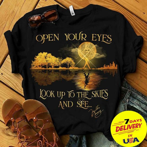 

open your eyes look up to the skies and see freddie mercury full size women fashion sport hooded sweatshirt hoodie t shirt