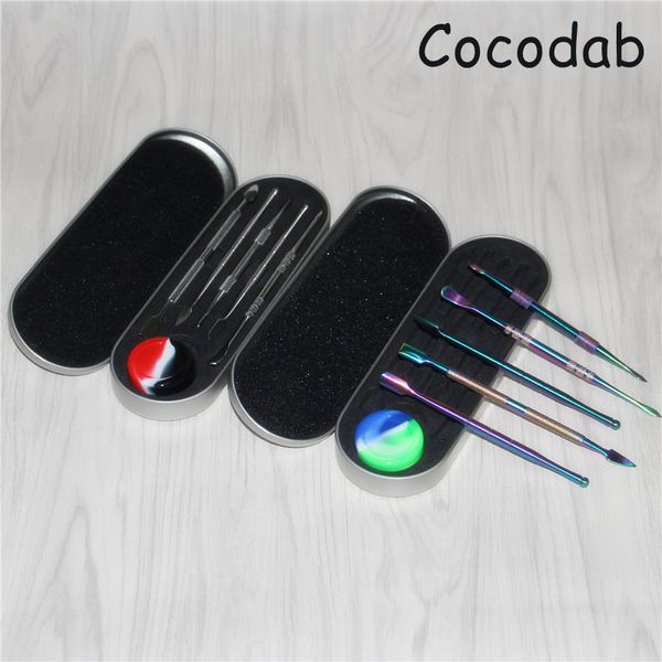 10-teiliges Dabber-Werkzeug-Set, Wachsreiniger-Werkzeuge, Earpick Dabber-Werkzeug, Reinigung, 5 Stile, für Paste, Fett, Trockenkräuter, Glas, Pfeifen