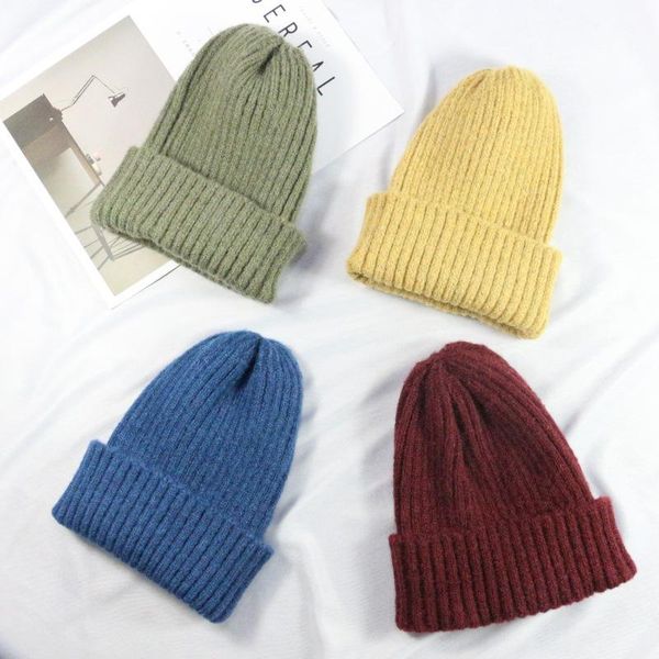 

мужчины женщины трикотажные hat эластичность beanie студент пара стиль beanie hat сгущает теплый твердая вязаные шапки осень зима шляпы sqcs, Black;white