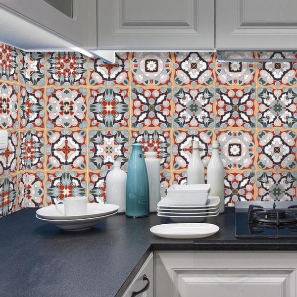

3d european creative pattern waterproof non-slip floor stickers wall sticker home decoration living room bathroom kitchen decor