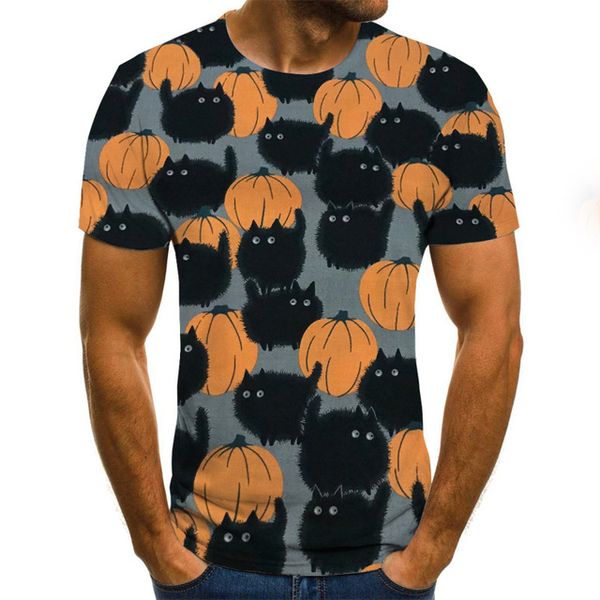 

halloween anime mens 3d print shirts hentai aesthetic horror men clothing
