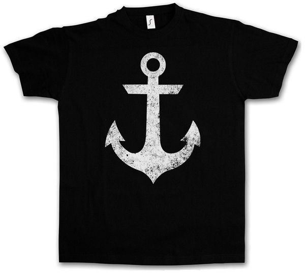 

oldschool anchor vintage logo ii t-shirt - sailor nautical star tattoo t-shirt sport hooded sweatshirt hoodie