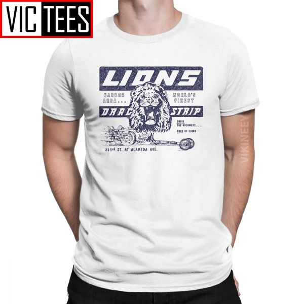 

lions drag strip once upon a time in hollywood men's t shirt criminal cliff movie crime funny t-shirt cotton sport hooded sweatshirt ho