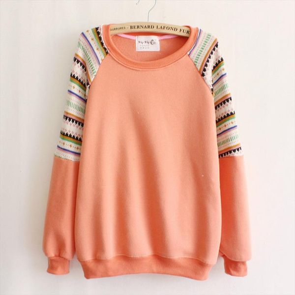 

patchwork striped hoodies sweatshirts 2020 women casual kawaii harajuku new sweat punk for girls european korean, Black