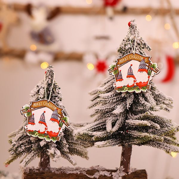 

tree 1pc pendant cute hanging wooden elk deer craft ornament christmas decorations for home new year