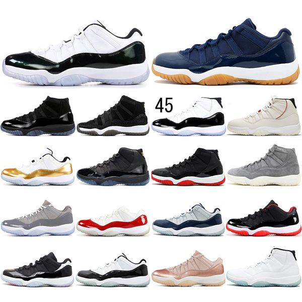 

jumpman men women basketball shoes 11s bred concord gamma blue space jam gym red infrared varsity red sneakers 11 eur 36-47