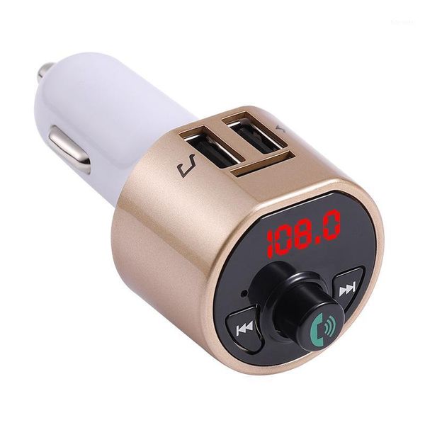 

a8 car bluetooth fm transmitter wireless handsmp3 player audio receiver car kit 5v 2.1a dual usb1