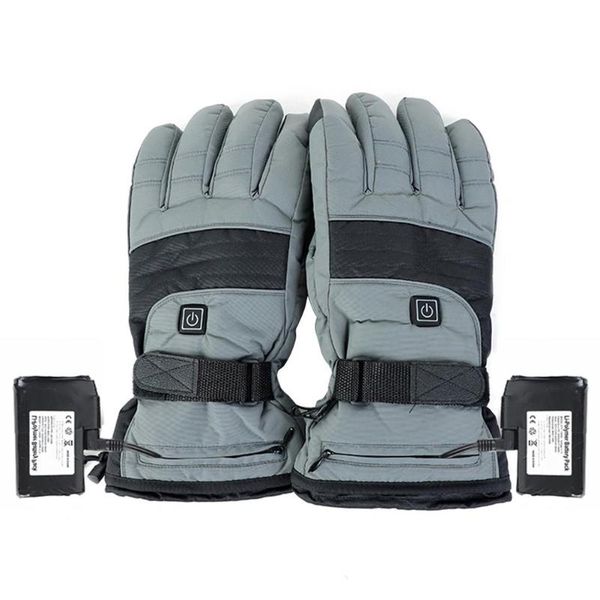 

ski gloves heated 3 level rechargeable heating for riding