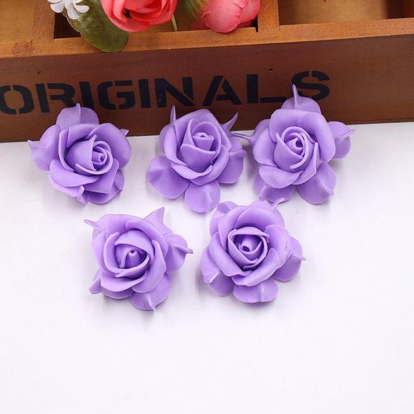 

10pcs/lot mini pe rose artificial flower head diy handmade wreath scrapbook for ing party home decoration craft fake bbytid