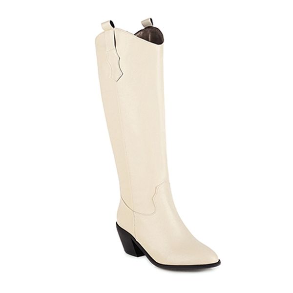 

2021 the new casual style to the knee-fall high-boots slide in black high heels robust riding boots women's big size shoes 838a