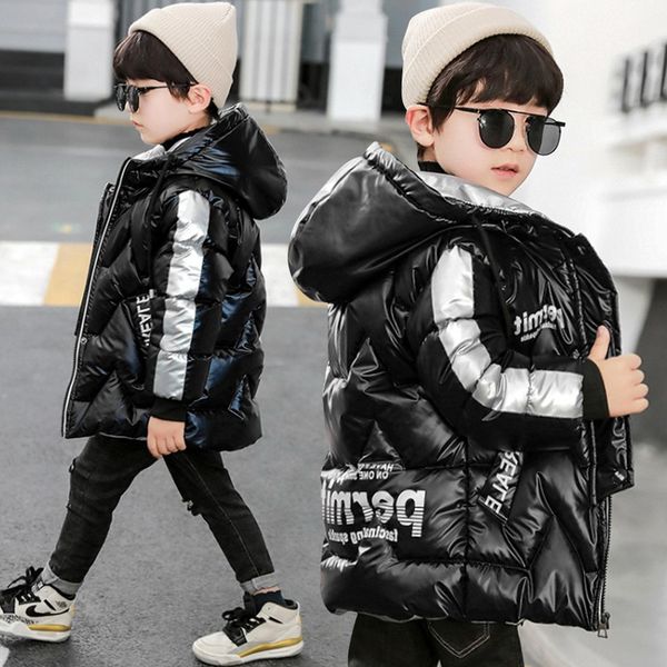 

n2020 children's wear boys' winter padded in new and down cotton clothes, Blue;gray