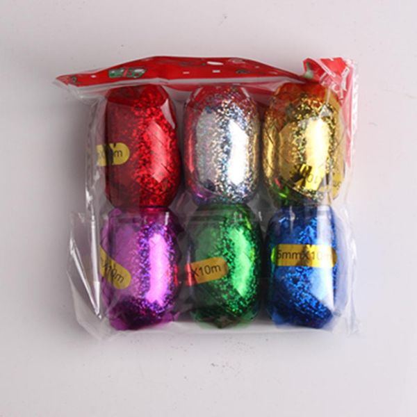 

6pcs 5mm10m balloon rope foil balloon laser white rose gold ribbon wedding birthday party decoration air balloon wrapping tap wmtzhj