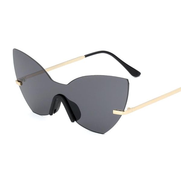 

cat eye sunglasses women brand designer mirror pchromic oversized sun glasses black violet purple trending products 2020, White;black
