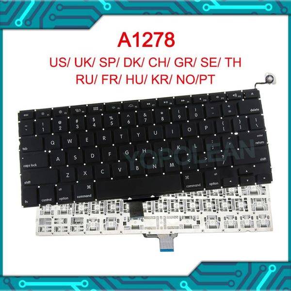 

new for pro 13" a1278 keyboard eu uk us standard 2009 2010 2011 2012 years