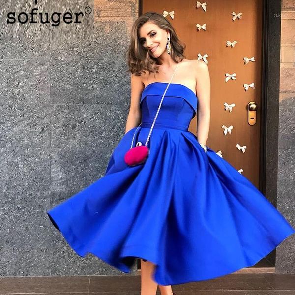 

blue aline strapless homecoming dress cocktail dress prom pleat vestidos de fiesta formal special occasion lace up back plus1, White;black