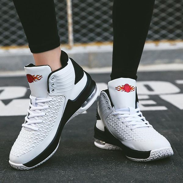 

men's boots 2020 platform shoes men pu winter men's fashion high-non-slip wear-resistant sports shoes basketball, Black