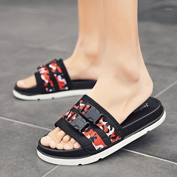

2020new casual slippers men summer flip flops shoes sandals non-slip shoes men beach sandals slippers for1, Black