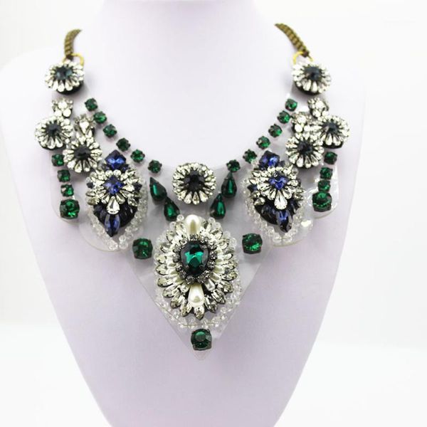 

fashion necklaces wholesale shourouk choker statement necklace & pendant fower women8881, Golden;silver