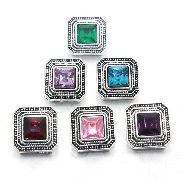 

10 pcs lot mixed colors 12mm snap button jewelry rhinestones metal snap fit snap bracelet necklace jewelry accessories 020604 h qylsgq