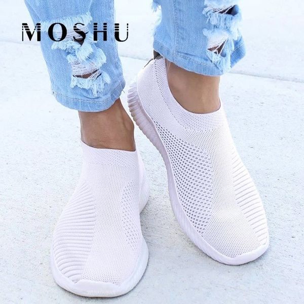 

fashion sneakers for women trainers vulcanized shoes mesh basket femme white sock sneakers flat shoes knitted zapatillas mujer y200108, Black