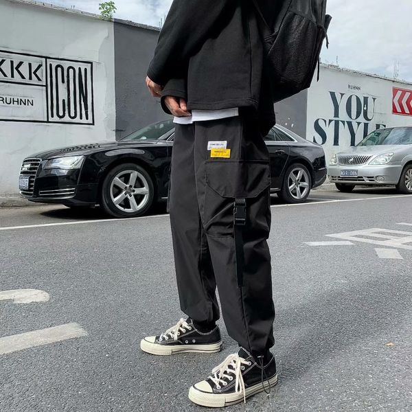 

hfple autumn overalls pa overallsnew ins overallstrousers overalls trendy brand pants men's korean style wide leg straight functional a, Blue