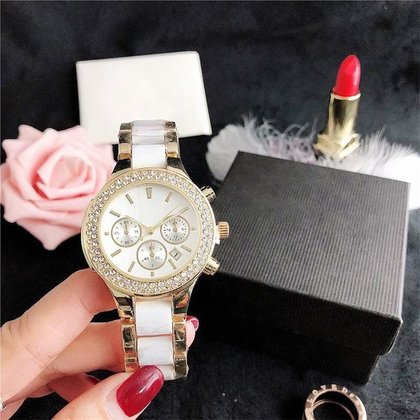 Kol saatleri invicto lüks saat bayanlar ayı kuvars gündelik moda elmas benzer seramik tasarım toptan reloj de mujer damla