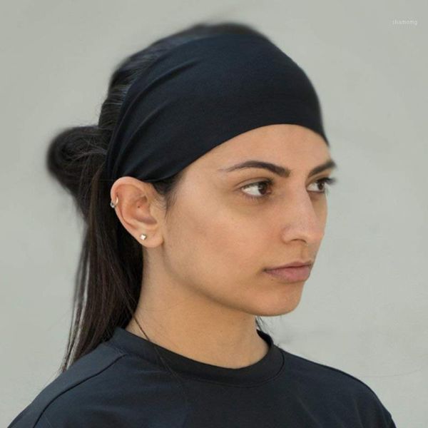 

cycling caps & masks absorbent sport head sweatband hairband men women fitness basketball for easy safety exercise accessories1, Black