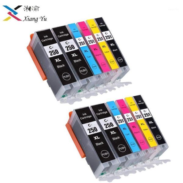 

12 (pcs) pgi 250 pgi-250 cli-251 ink cartridge compatible for canon pixma ip7220 ip8720 mx922 mx722 mg5420 mg5422 mg5520 mg71201