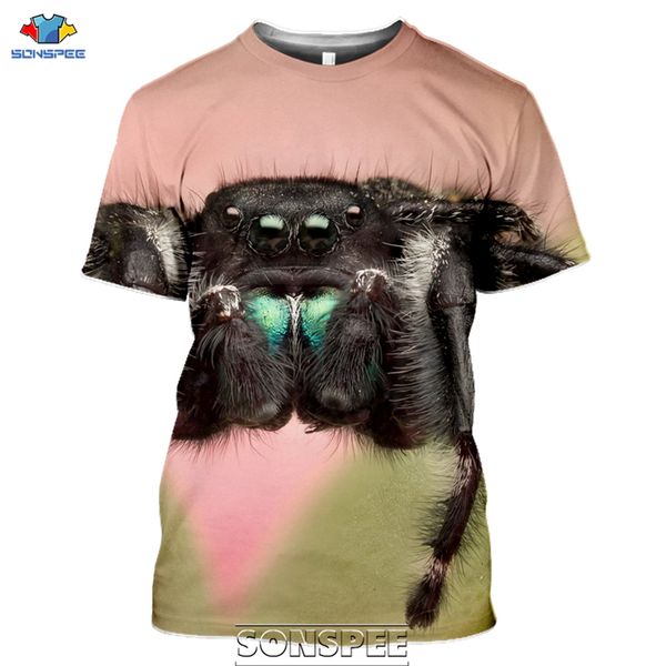 

summer insect spider animal 3d print shirts hippie oversized plus size men clothing