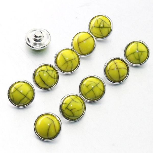 

colorful crack mixing 12mm snap button 10pcs lot jewelry resin snap button pression bijoux watches women charm bracelet h sqckfj