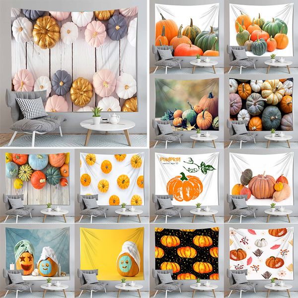 

pumpkin tapestry wall decor cloth tapestries mandala carpet