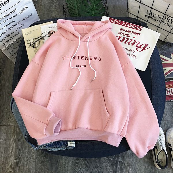 

fashion thirteners letter print sweatshirts for women long sleeve black men hoody casual hoodies pullover streetwear female 201030